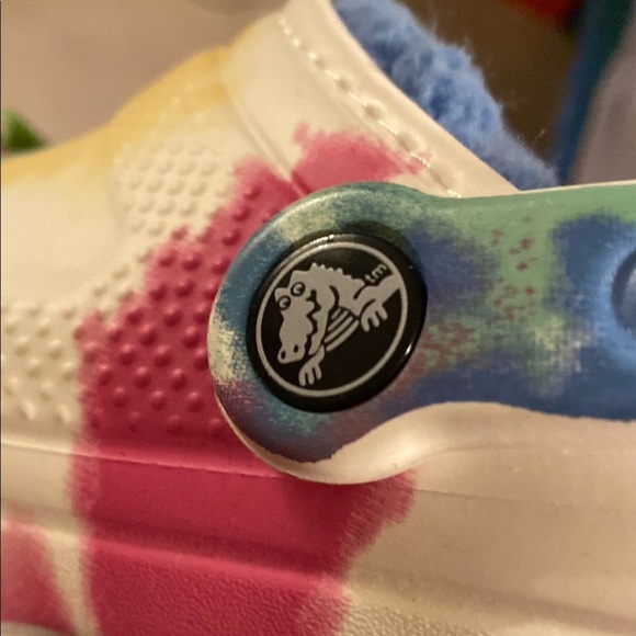 Unisex CROCS Tie Dye Mules with Lined Inside Size Men 8/Woman 10 NWT - Picture 9 of 10